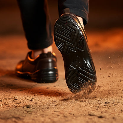 Premium Handcrafted Dark Brown Leather Shoes with Medicated Comfort Insole | All-Terrain Durable Sole – Ultimate Daily Wear Comfort